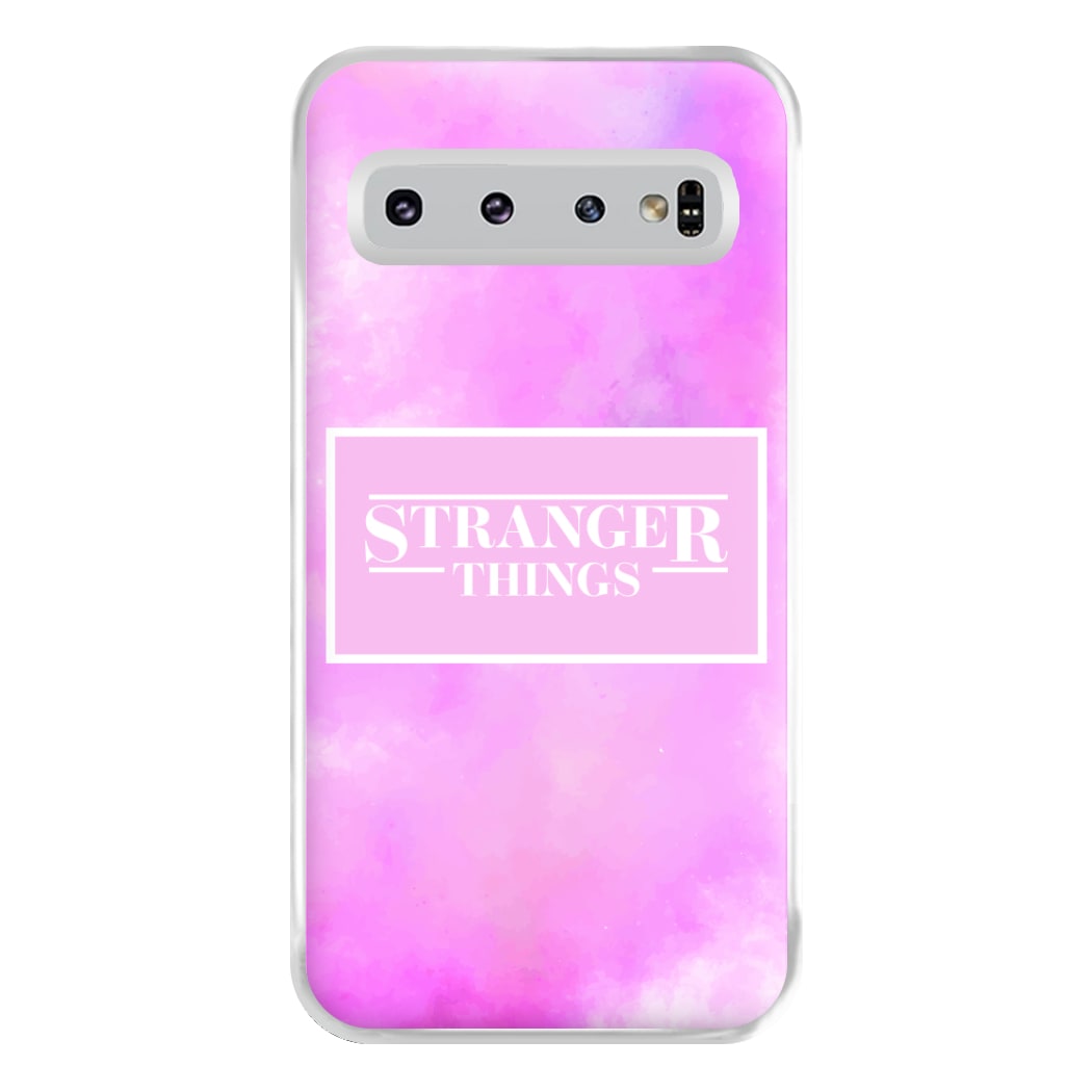 Pink Galaxy Stranger Phone Case for Galaxy S10 Plus