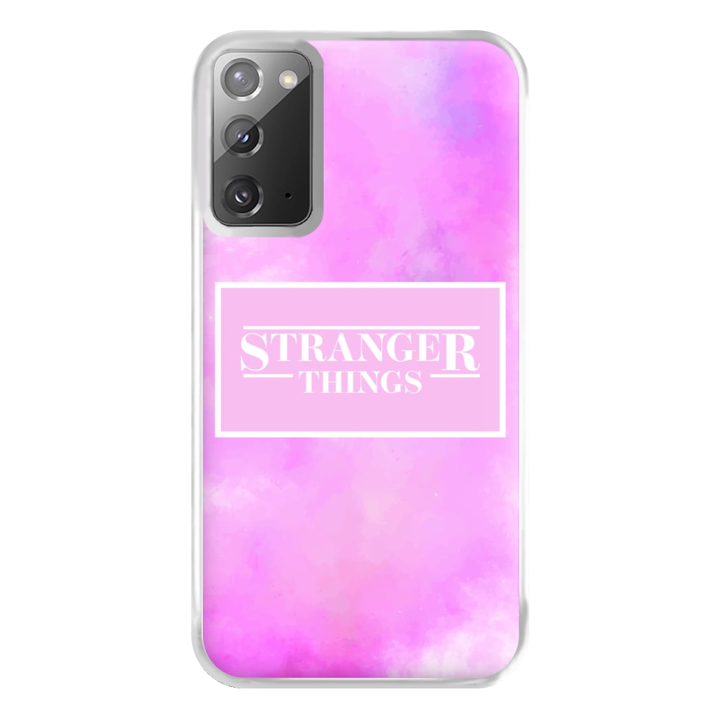 Pink Galaxy Stranger Phone Case for Galaxy Note 20 Ultra