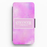 Pink Galaxy Stranger Flip / Wallet Phone Case 1