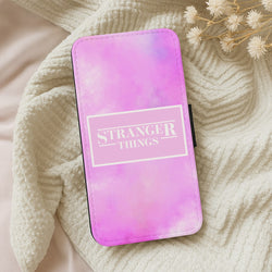 Pink Galaxy Stranger Wallet Phone Case