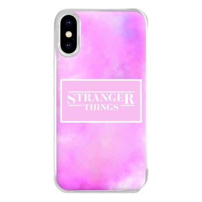 Pink Galaxy Stranger Phone Case for iPhone XS Max