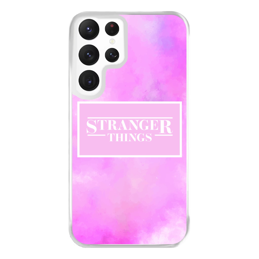 Pink Galaxy Stranger Phone Case for Galaxy S22 Ultra