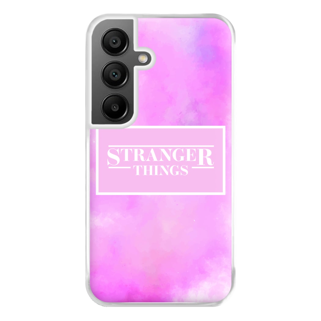 Pink Galaxy Stranger Phone Case for Galaxy A55