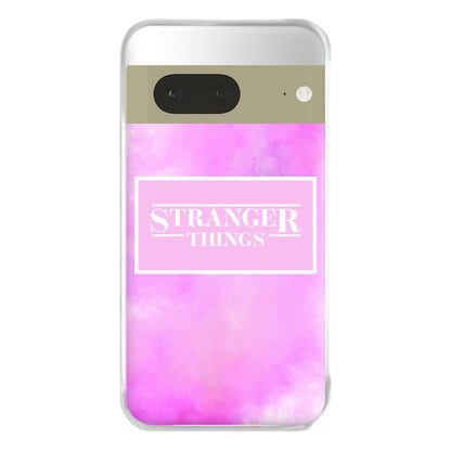 Pink Galaxy Stranger Phone Case for Google Pixel 7a