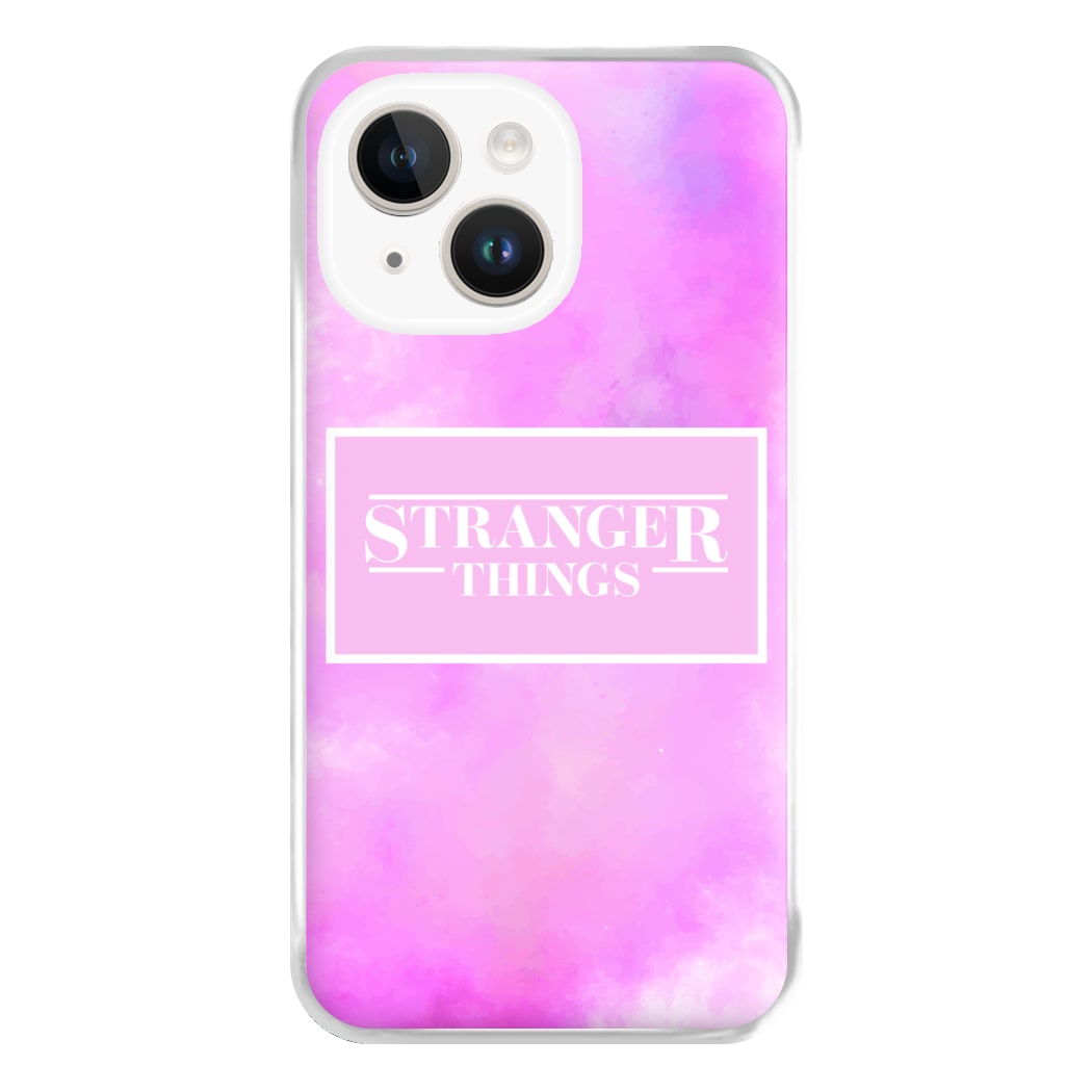 Pink Galaxy Stranger Phone Case for iPhone 14 Plus