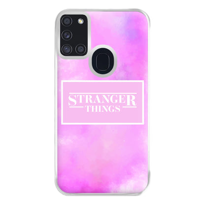 Pink Galaxy Stranger Phone Case for Galaxy A21s