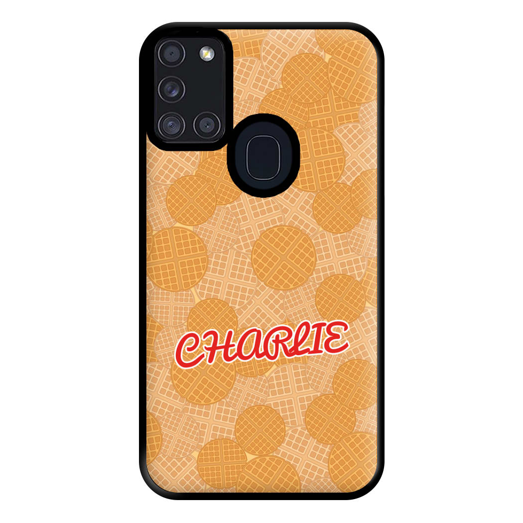 Waffles - Personalised Stranger Phone Case for Galaxy A21s