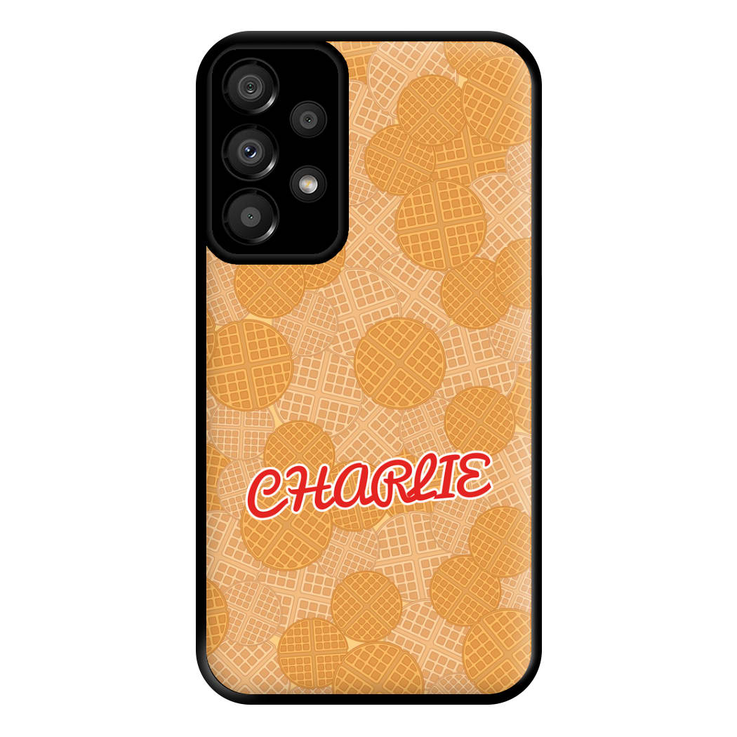 Waffles - Personalised Stranger Phone Case for Galaxy A33