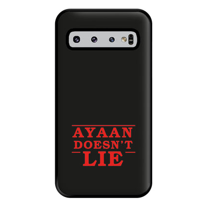 Doesn't Lie - Personalised Stranger Phone Case for Galaxy S10 Plus