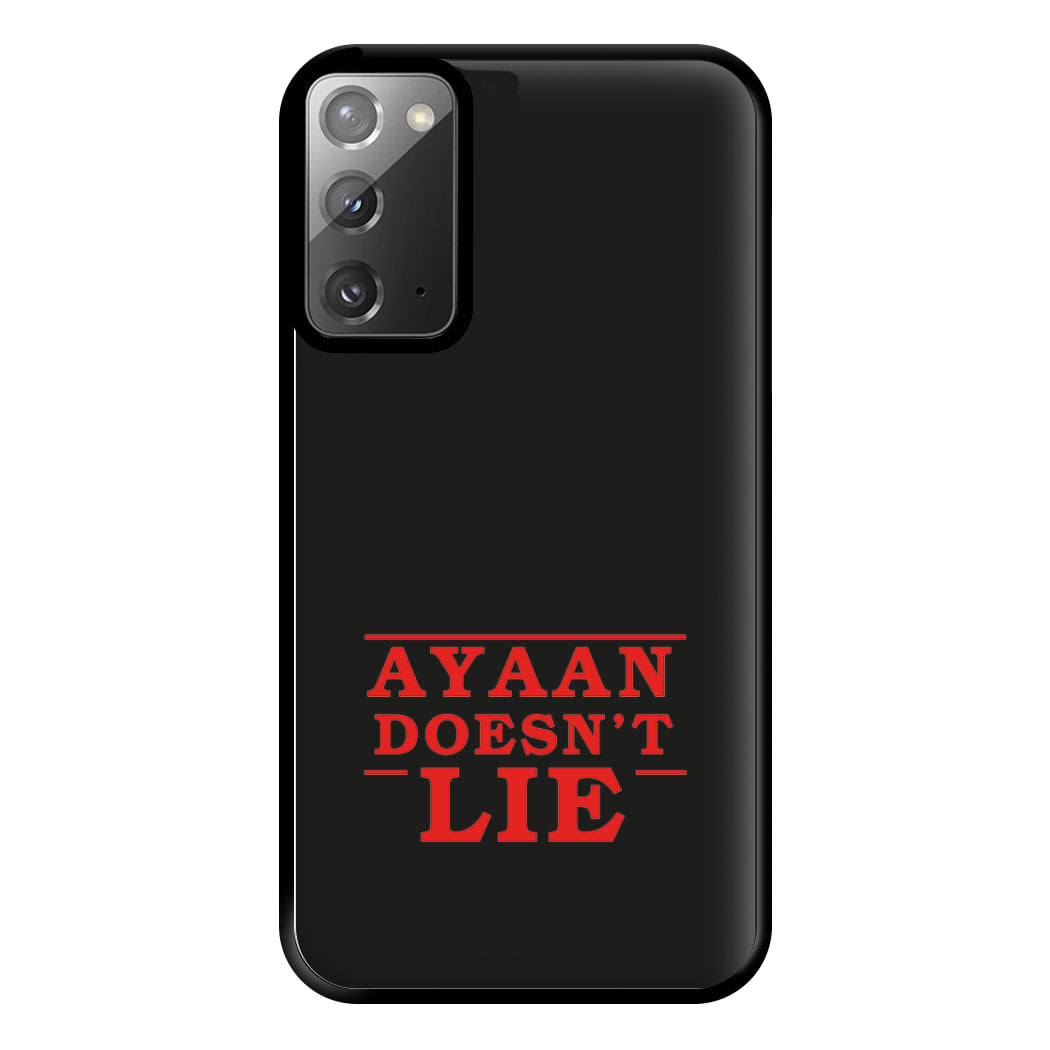 Doesn't Lie - Personalised Stranger Phone Case for Galaxy Note 20 Ultra