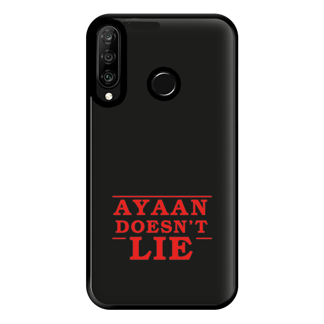 Doesn't Lie - Personalised Stranger Phone Case for Huawei P30 Lite