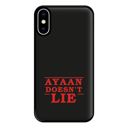 Doesn't Lie - Personalised Stranger Phone Case for iPhone XS Max