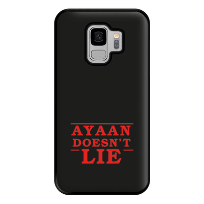 Doesn't Lie - Personalised Stranger Phone Case for Galaxy S9 Plus