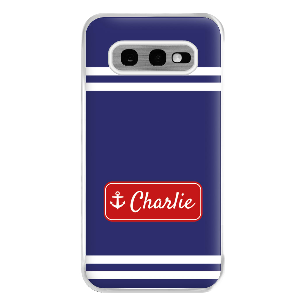 Scoops Ahoy Name Tag - Personalised Stranger Phone Case for Galaxy S10e