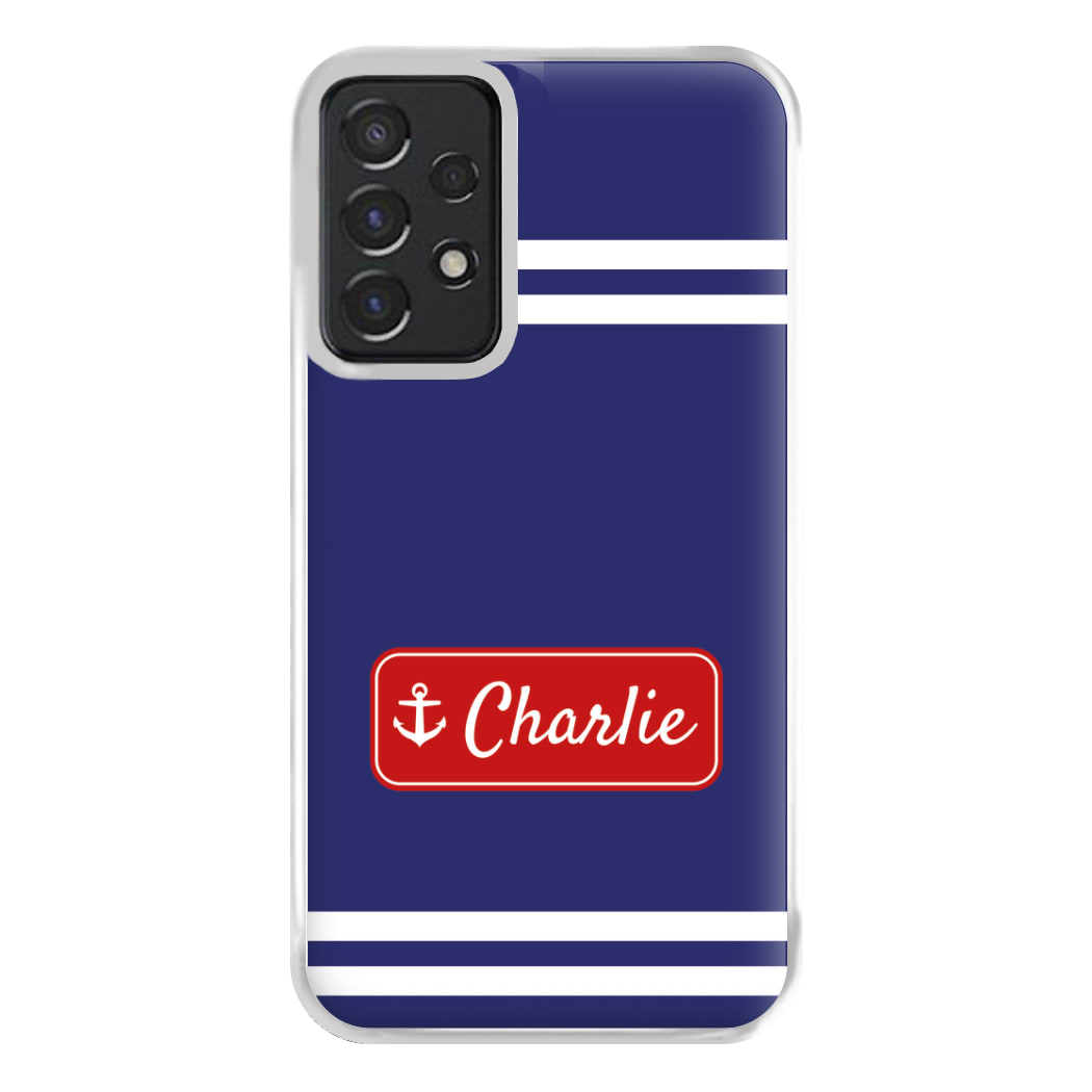 Scoops Ahoy Name Tag - Personalised Stranger Phone Case for Galaxy A52 / A52s