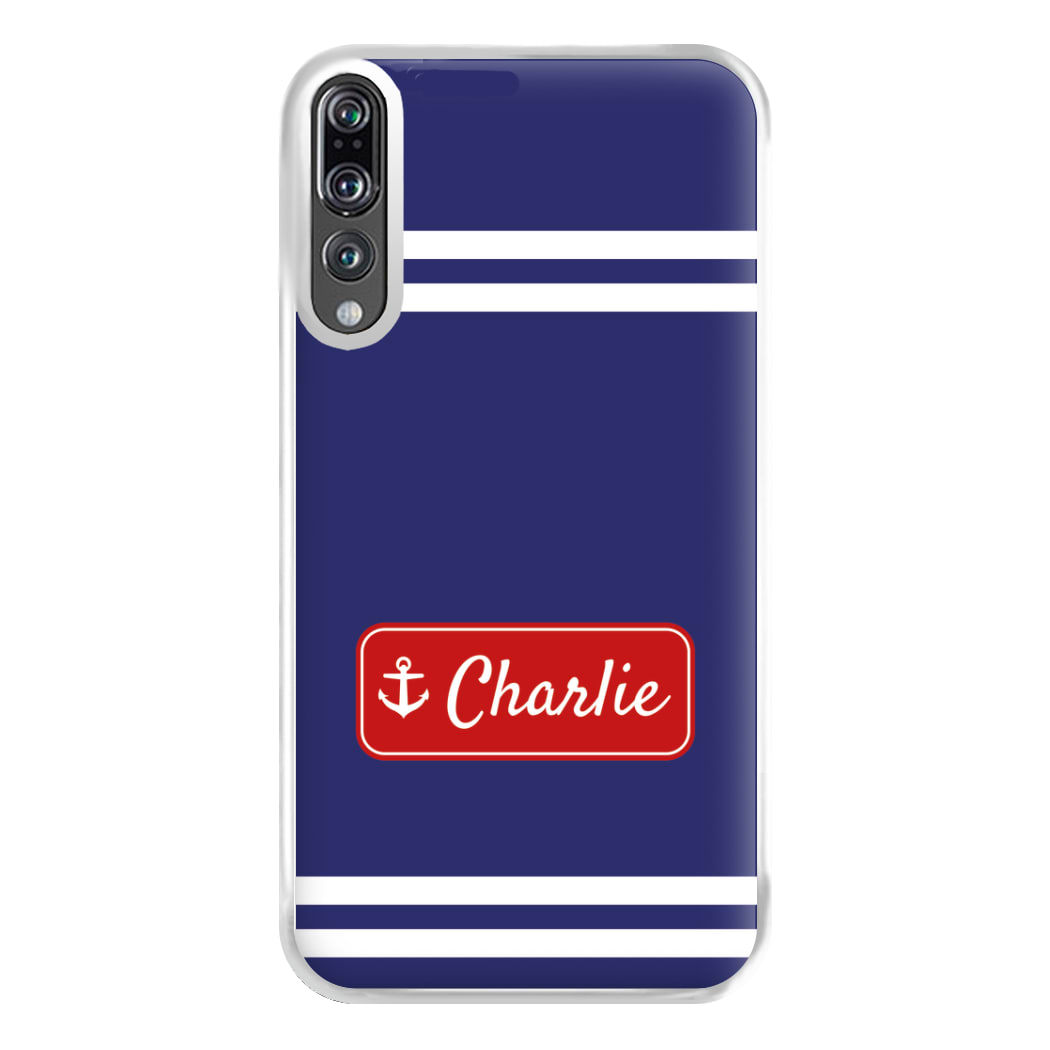 Scoops Ahoy Name Tag - Personalised Stranger Phone Case for Huawei P20 Pro