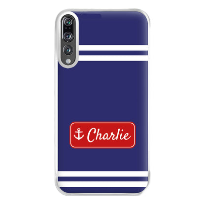 Scoops Ahoy Name Tag - Personalised Stranger Phone Case for Huawei P20 Pro