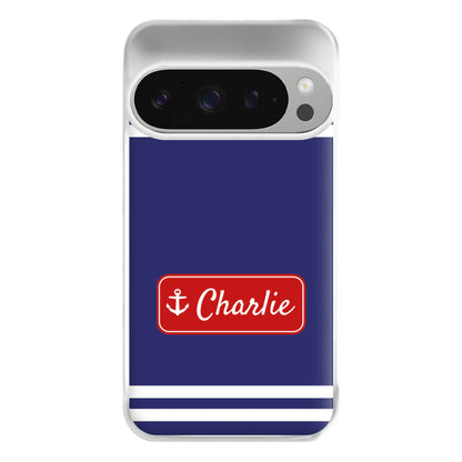 Scoops Ahoy Name Tag - Personalised Stranger Phone Case for Google Pixel 9 Pro XL