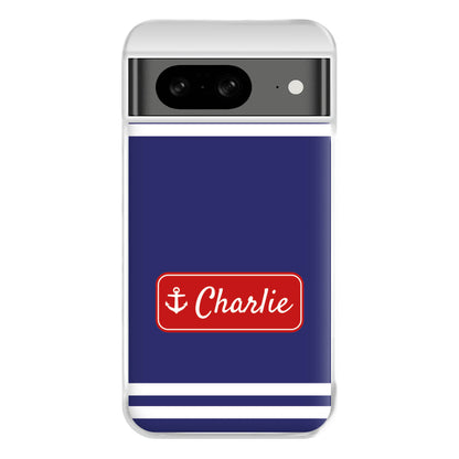 Scoops Ahoy Name Tag - Personalised Stranger Phone Case for Google Pixel 8