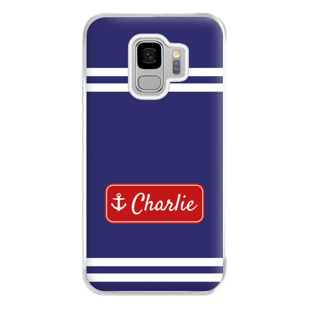 Scoops Ahoy Name Tag - Personalised Stranger Phone Case for Galaxy S9 Plus