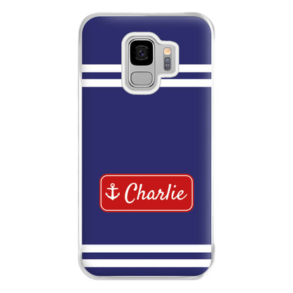 Scoops Ahoy Name Tag - Personalised Stranger Phone Case for Galaxy S9 Plus