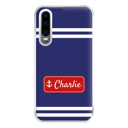 Scoops Ahoy Name Tag - Personalised Stranger Phone Case for Huawei P30