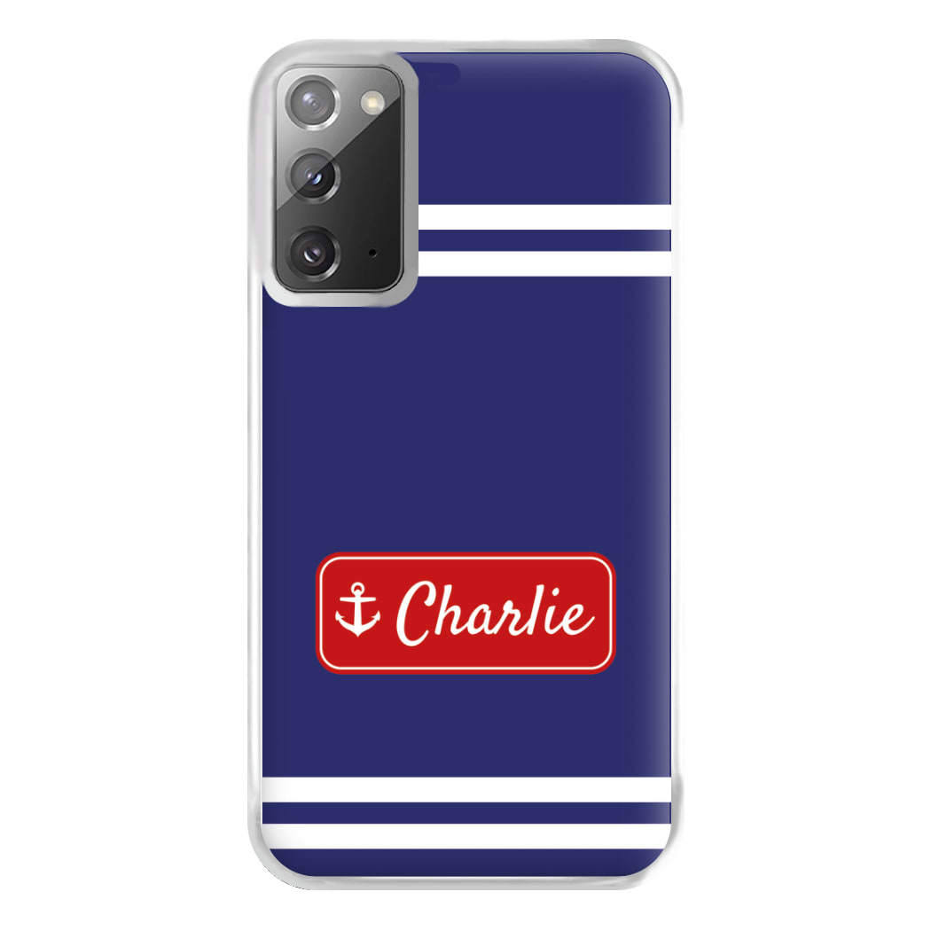 Scoops Ahoy Name Tag - Personalised Stranger Phone Case for Galaxy Note 20 Ultra