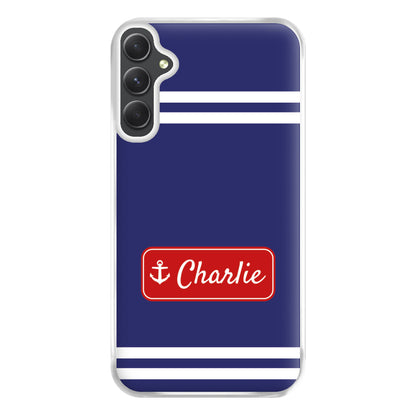 Scoops Ahoy Name Tag - Personalised Stranger Phone Case for Galaxy A14