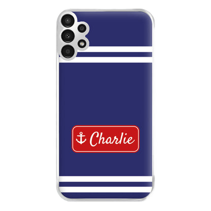 Scoops Ahoy Name Tag - Personalised Stranger Phone Case for Galaxy A13