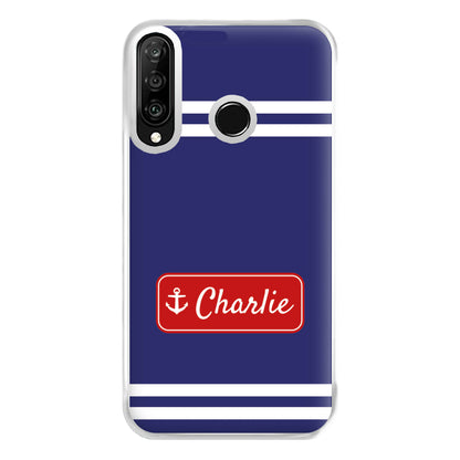 Scoops Ahoy Name Tag - Personalised Stranger Phone Case for Huawei P30 Lite