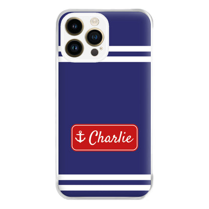 Scoops Ahoy Name Tag - Personalised Stranger Phone Case for iPhone 14 Pro Max