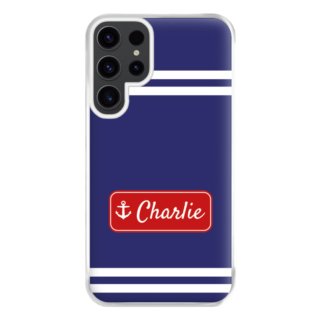 Scoops Ahoy Name Tag - Personalised Stranger Phone Case for Galaxy S23 Ultra