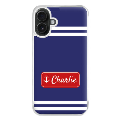 Scoops Ahoy Name Tag - Personalised Stranger Phone Case for iPhone 16 Plus