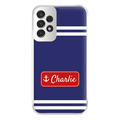 Scoops Ahoy Name Tag - Personalised Stranger Phone Case for Galaxy A53