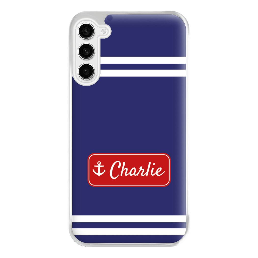 Scoops Ahoy Name Tag - Personalised Stranger Phone Case for Galaxy S23FE