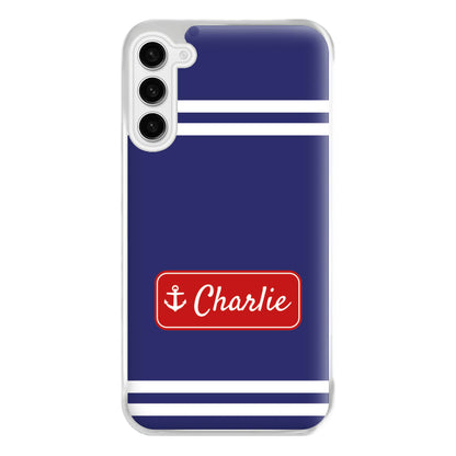 Scoops Ahoy Name Tag - Personalised Stranger Phone Case for Galaxy S23FE