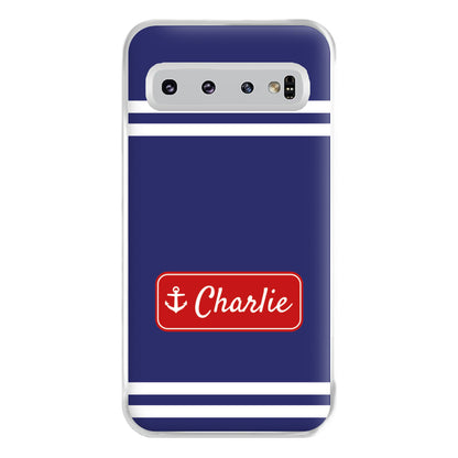 Scoops Ahoy Name Tag - Personalised Stranger Phone Case for Galaxy S10 Plus