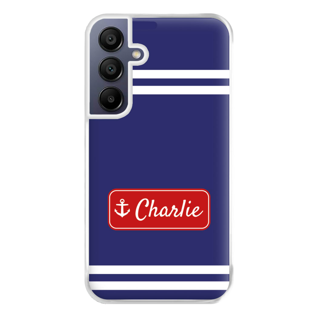 Scoops Ahoy Name Tag - Personalised Stranger Phone Case for Galaxy A16