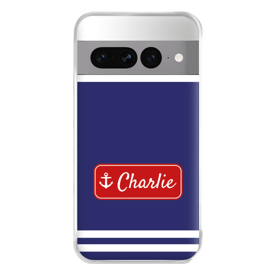 Scoops Ahoy Name Tag - Personalised Stranger Phone Case for Google Pixel 7 Pro