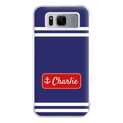 Scoops Ahoy Name Tag - Personalised Stranger Phone Case for Galaxy S8 Plus