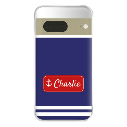 Scoops Ahoy Name Tag - Personalised Stranger Phone Case for Google Pixel 7a