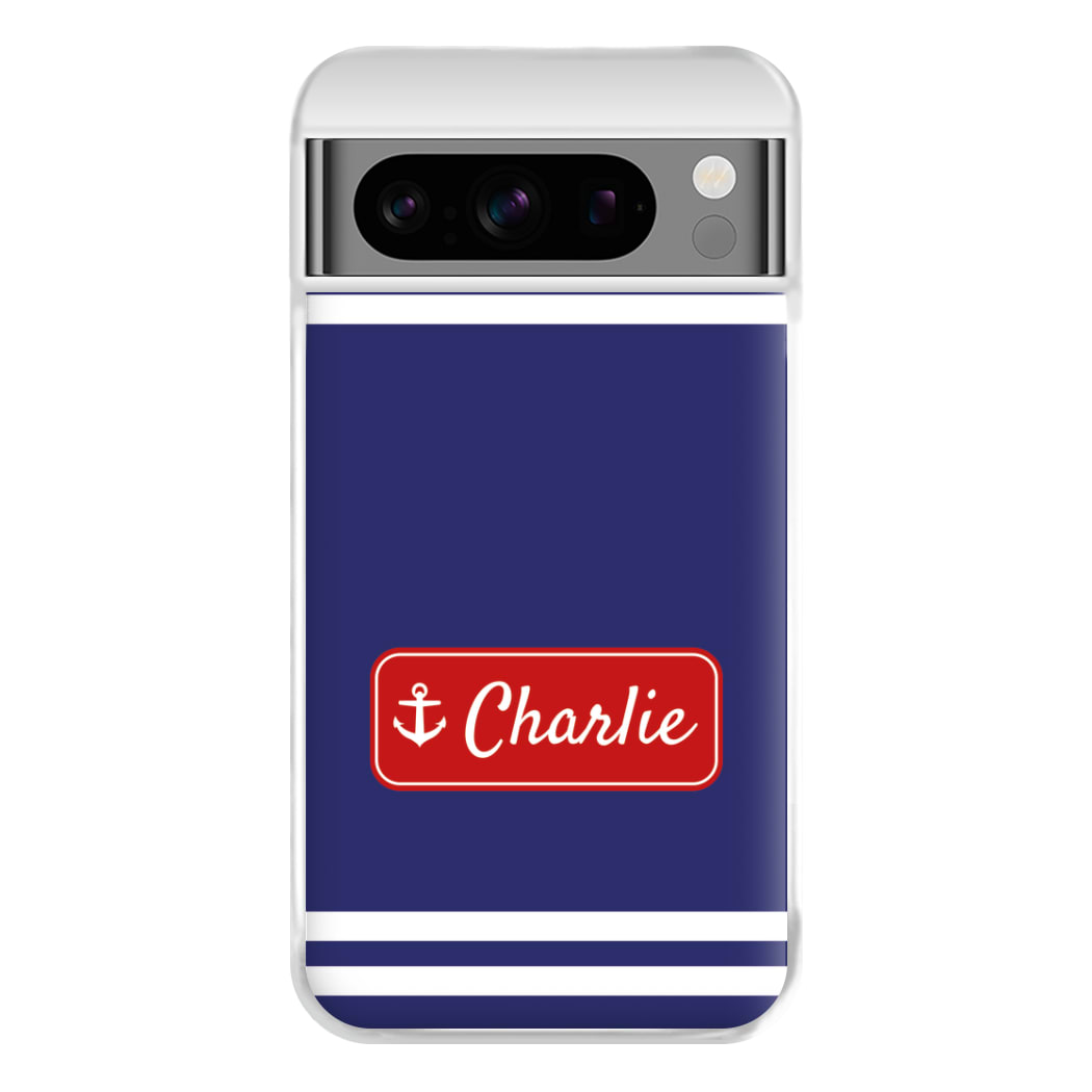 Scoops Ahoy Name Tag - Personalised Stranger Phone Case for Google Pixel 8 Pro