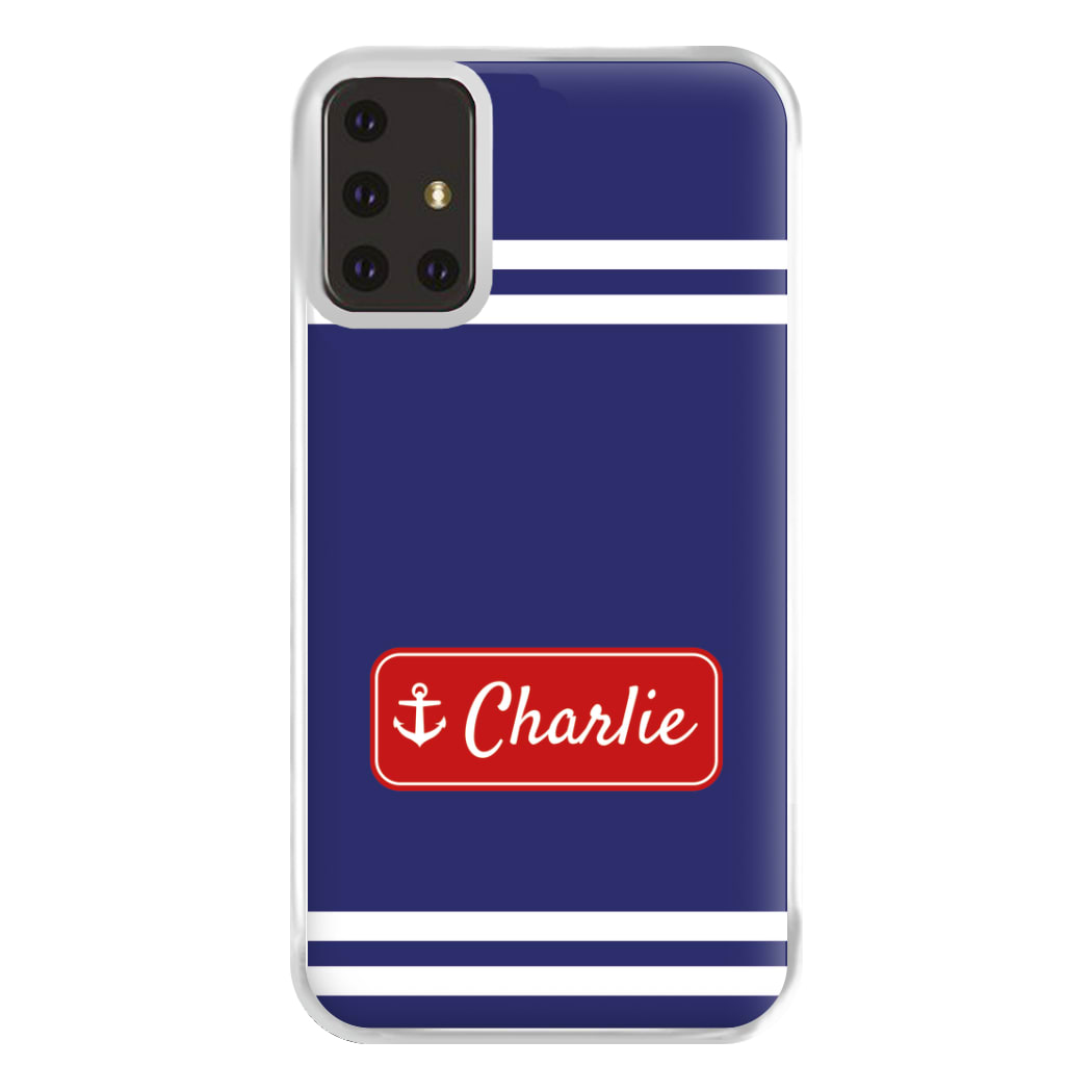 Scoops Ahoy Name Tag - Personalised Stranger Phone Case for Galaxy A71