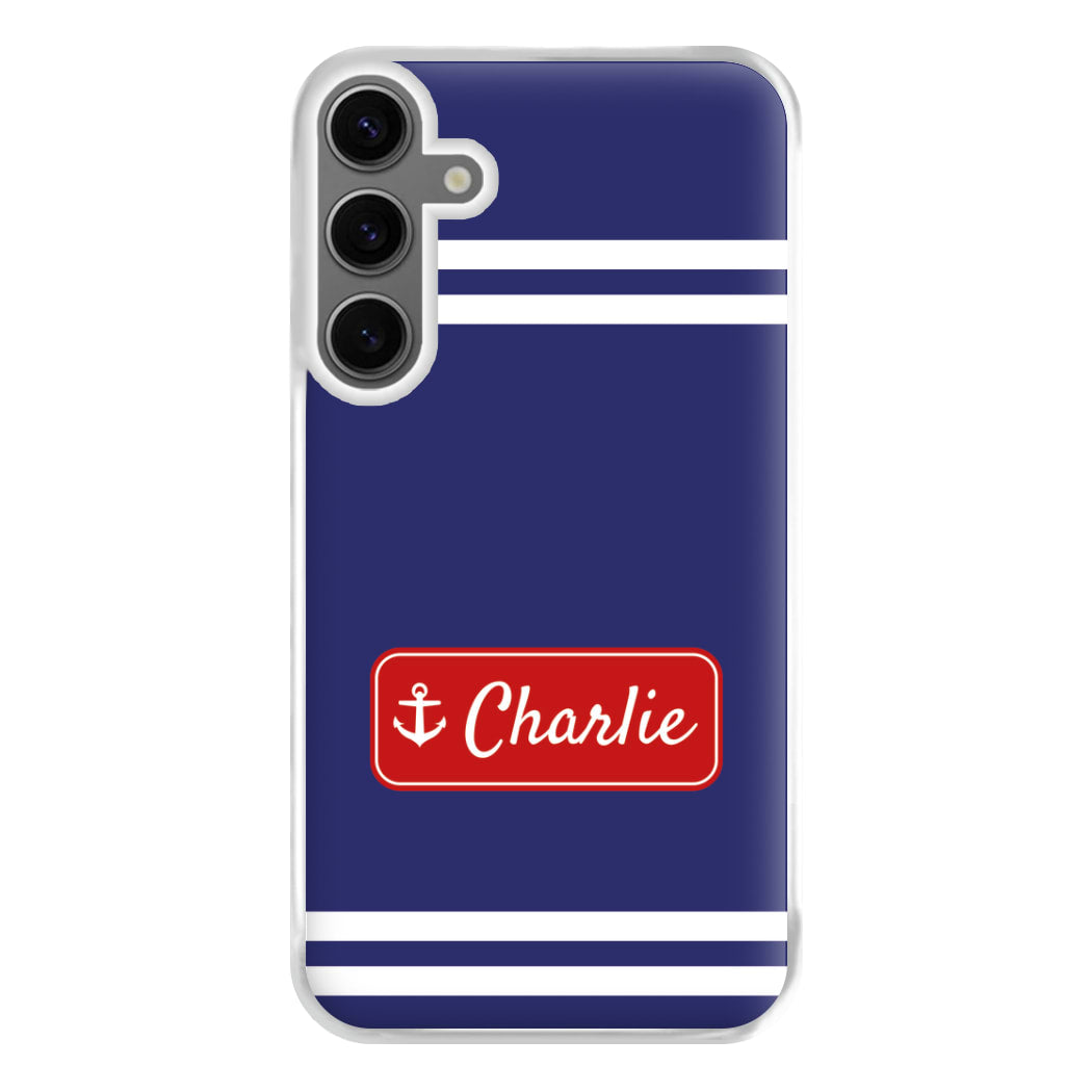 Scoops Ahoy Name Tag - Personalised Stranger Phone Case for Galaxy S24FE