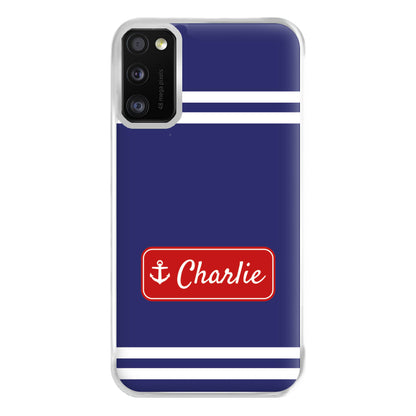 Scoops Ahoy Name Tag - Personalised Stranger Phone Case for Galaxy A41