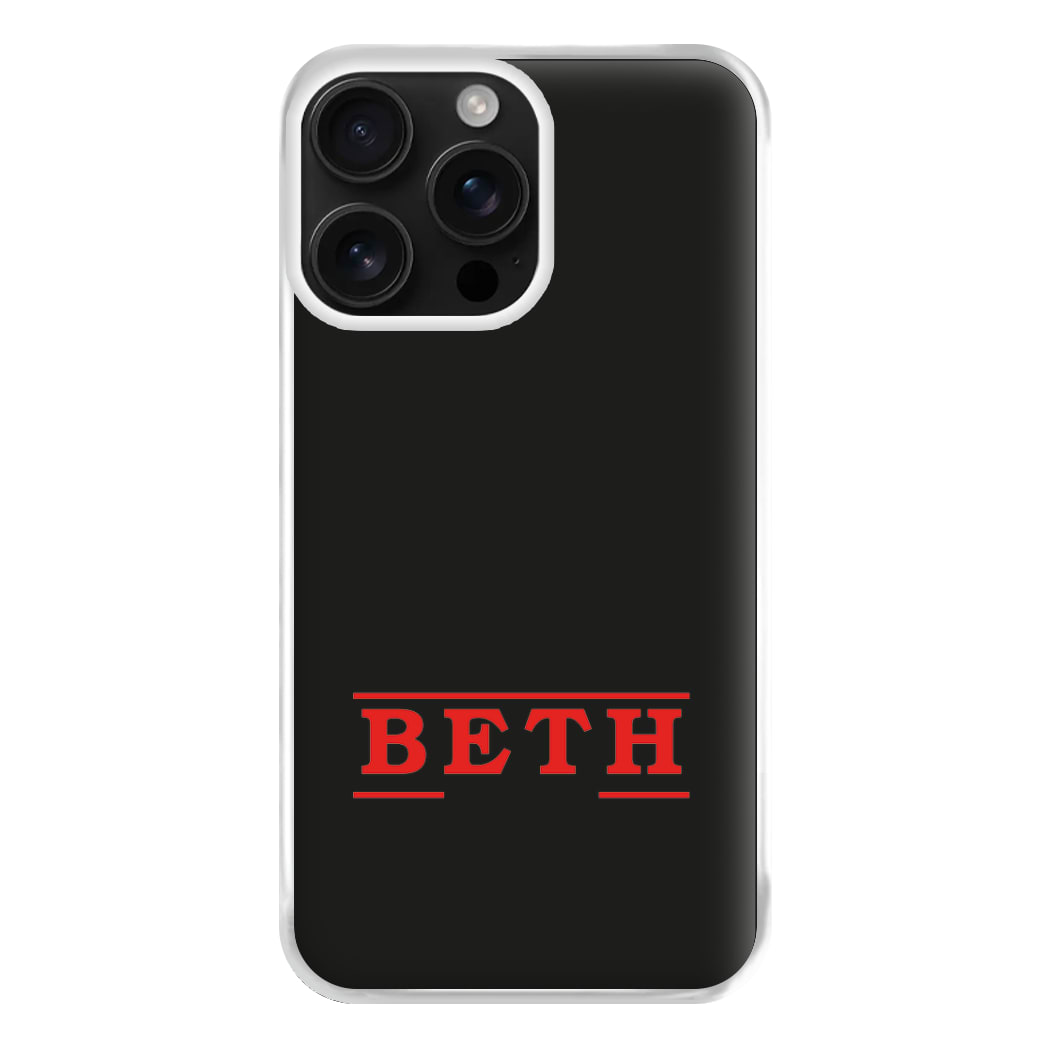 Title - Personalised Stranger Phone Case