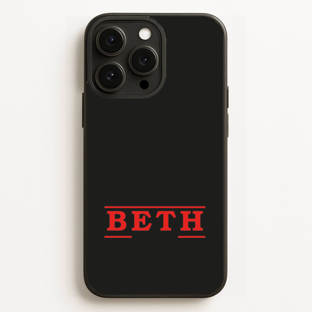 Title - Personalised Stranger Phone Case