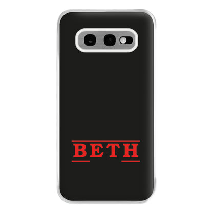 Title - Personalised Stranger Phone Case for Galaxy S10e