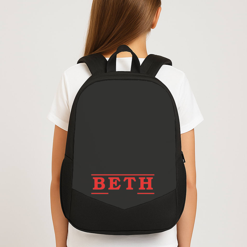 Title - Personalised Stranger Large School Bag