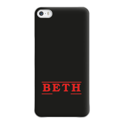 Title - Personalised Stranger Phone Case for iPhone 5 / 5s / SE 2016